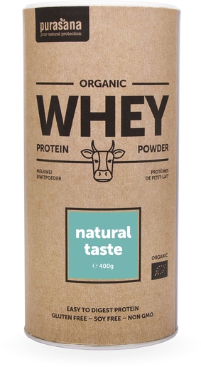 Purasana Organic Whey Protein Bio (natuur) 400g | Super Food