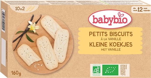 Babybio Vanillekoekjes +12 Maanden 160 g | Voeding