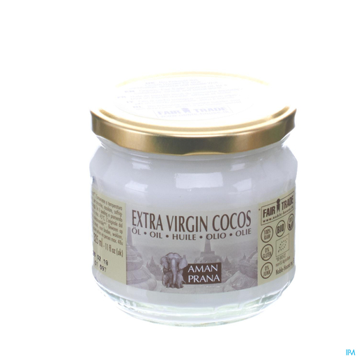 Amanprana Extra Virgin Huile Cocos 325ml | Soins nutritifs et regénérants