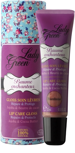 Lady Green Baume Enchanteur Gloss Framboise 15ml | Lèvres