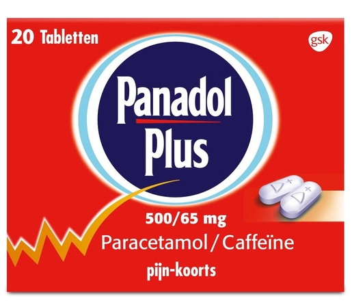 Panadol Plus 500/65 mg 20 Filmomhulde Tabletten | Koorts