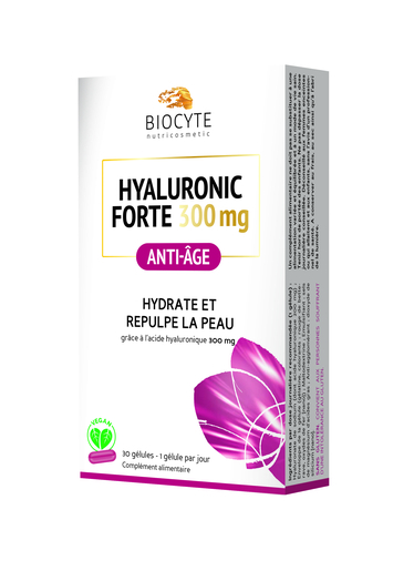 Biocyte Hyaluronic Forte 300mg 30 Capsules | Anti-âge