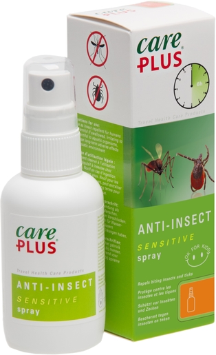 Care Plus For Kids Spray 60ml (sans Deet) | Anti-moustiques - Insectes - Répulsifs 