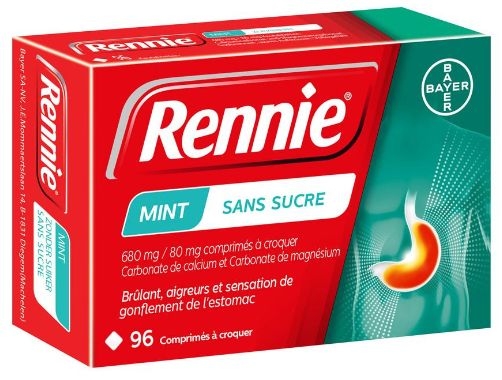 Rennie Menthe 96 Pastilles | Acidité gastrique