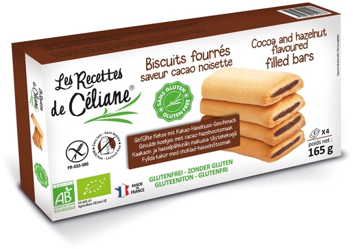 Celiane Biscuit Fourre Cacao Bio165g 4084