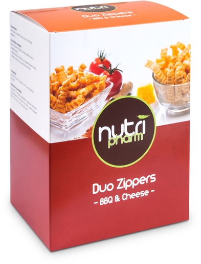 Nutripharm Duo Zippers Cheese &amp; BBQ 5 Zakjes | Eiwitdiëten