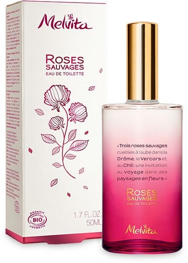 Melvita Nectar de Roses Eau de Toilette Rose Sauvage Bio 50ml | Eau de toilette - Parfum