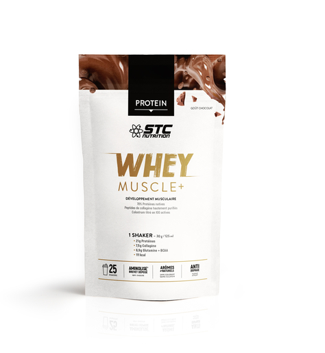 Stc Nutrition Whey Muscle+ Chocolate 750g | Voor sportievelingen
