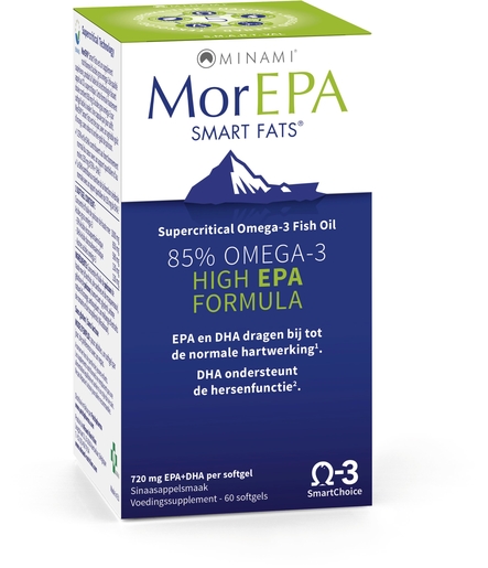 MorEPA Smart Fats 60 Softgels | Bloedsomloop