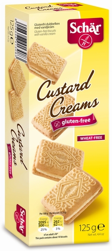 Schar Custard Creams Biscuits125g 6978 | Nutrition