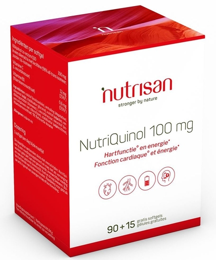 Nutrisan NutriQuinol 100mg 90 Gelules (+ 15 gratis) | Conditie - Energie
