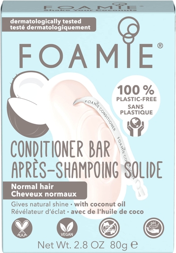 Foamie Conditioner Bar Kokosnoot 80 g | Dagelijkse hygiëne