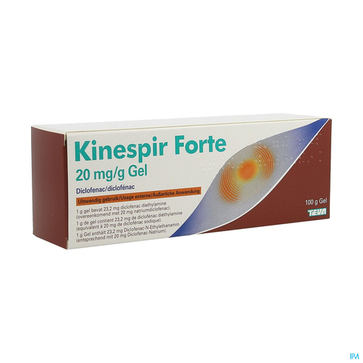 Kinespir Forte 20mg/g Gel 100g | Muscles - Articulations - Courbatures
