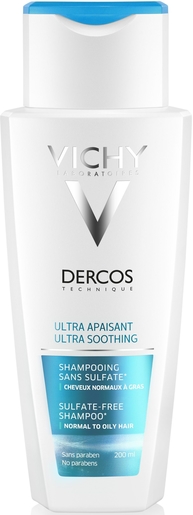 Vichy Dercos Shampooing Ultra Apaisant pour Cheveux Normaux à Gras 200ml | Shampooings