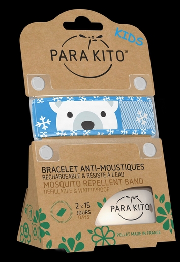 Para&#039;Kito Bracelet Kids Polar Bear | Anti-moustiques - Insectes - Répulsifs 