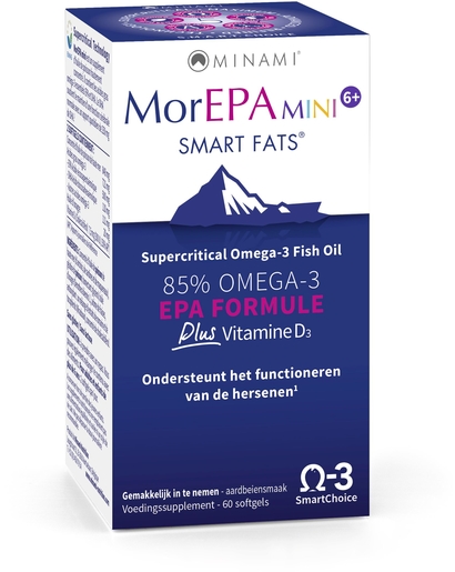 MorEPA Mini Smart Fats 60 Softgels | Geheugen - Concentratie