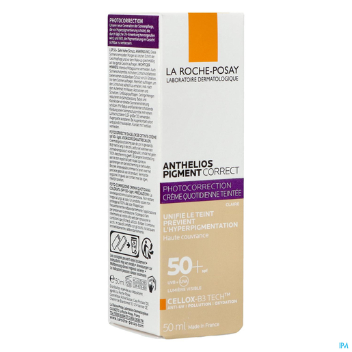 La Roche-Posay Anthelios Pigmentatie Getinte Crème Light SPF 50+ 50 ml | Zonnebescherming