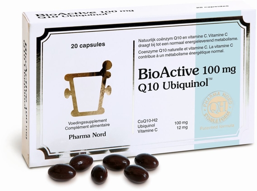 BioActive 100mg Q10 Ubiquinol 20 Capsules | Antioxidanten