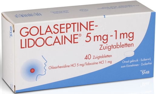 Golaseptine Lidocaine 40 Comprimés A Sucer | Mal de gorge