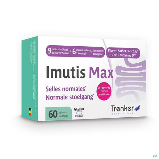 Imutis Max 60 Capsules | Probiotica - Prebiotica