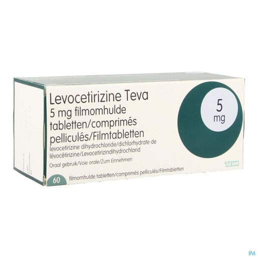 Levocetirizine Teva 5mg 60 Comprimés | Saisonnière