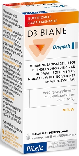 D3 Biane Druppels 20ml | Vitaminen D
