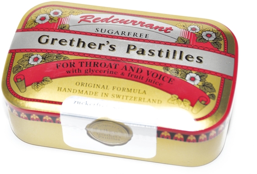 Grether&#039;s Pastilles Redcurrant Sans Sucre 110g | Confiserie - Bonbons