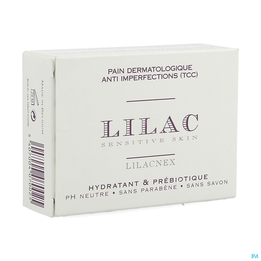 Lilac Dermatologisch Reinigingsblok Hydraterend Prebiotica 100 g | Handenreiniging