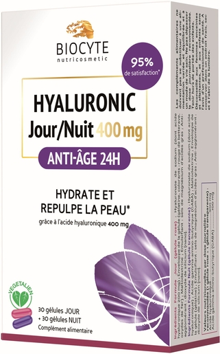 Biocyte Hyaluronic Dag Nacht 400 mg | Antiveroudering