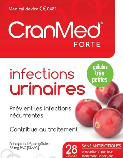 CranMed Forte 28 Capsules | Confort urinaire