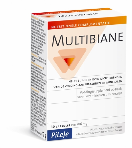 Multibiane 30 Gelules x586mg | Multivitaminen