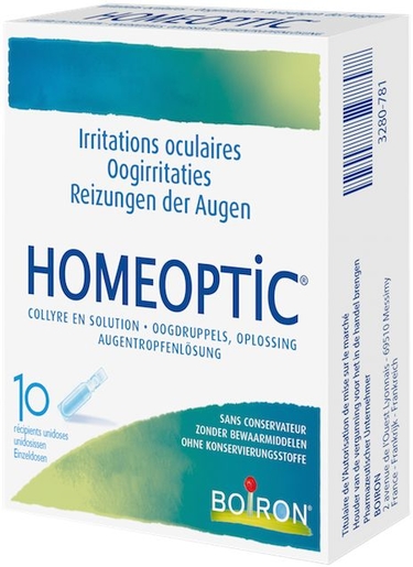 Homeoptic Unidoses 10x0,4ml Boiron | Confort visuel