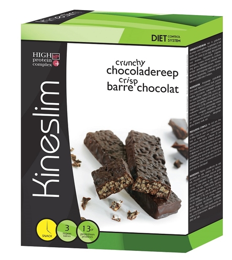Kineslim Barre Crisp Chocolat 3x40g | Régimes protéinés