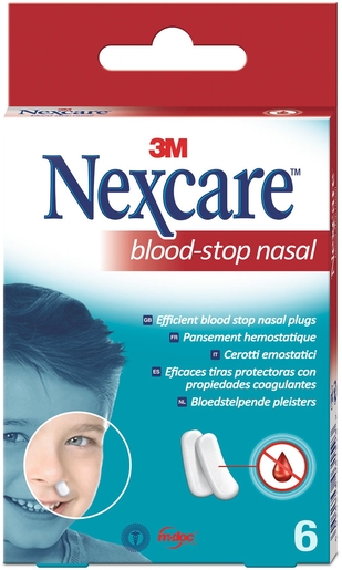 NexCare 3M Blood Stop 6 Hemostatische Pleisters (Neus-Tampon) | Verbanden - Pleisters - Banden