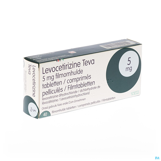 Levocetirizine Teva 5mg 40 Comprimés | Saisonnière