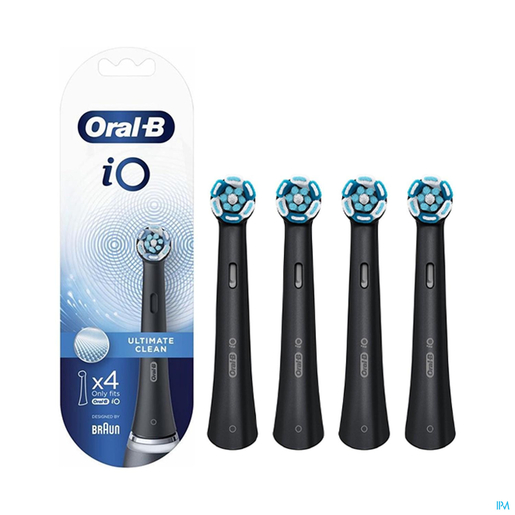 Oral-B iO Ultimate Clean Black 4 Brossettes | Brosse à dent