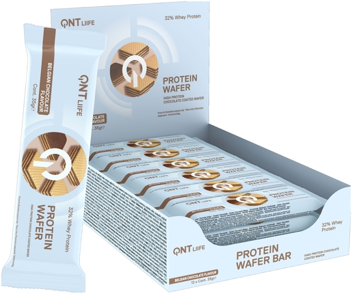 QNT Protein Wafer Chocolate Reep 35g | Recuperatie