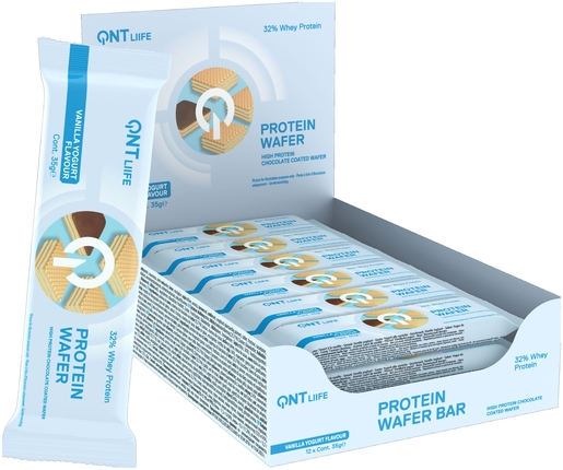 QNT Protein Wafer Vanilla Yoghurt Reep 35g | Recuperatie