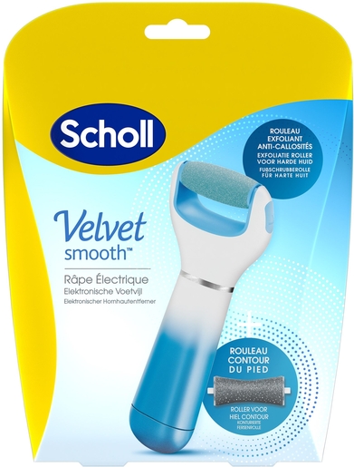 Scholl Velvet Smooth Rape Electrique Exfoliante Bleu | Callosité - Cor - Durillon - Oeil de perdrix