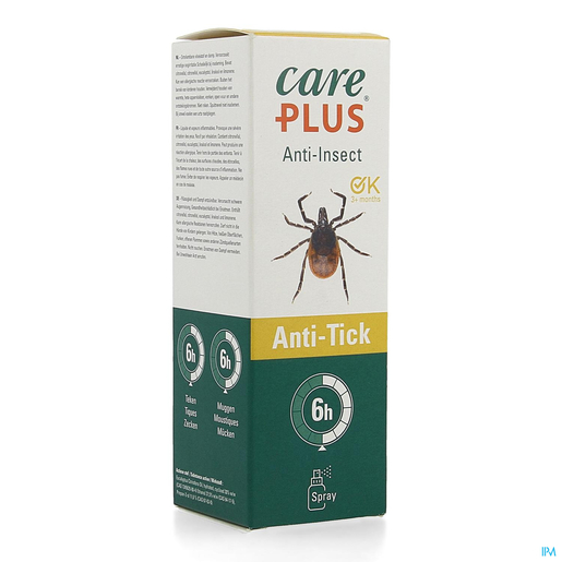 Care Plus Spray Anti Tiques 60ml | Anti-moustiques - Insectes - Répulsifs 