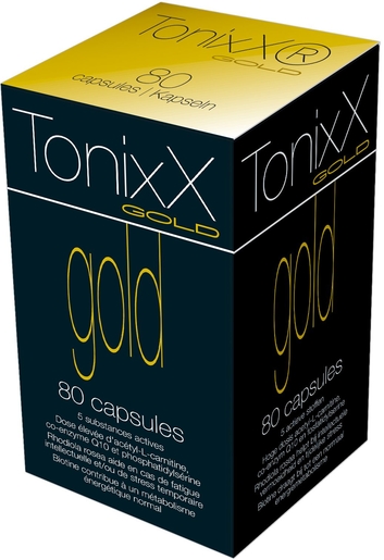 TonixX Gold 80 Capsules | Forme - Energie