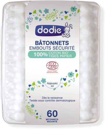 Dodie Batonnets Securite Bio 60 | Bébé & maman