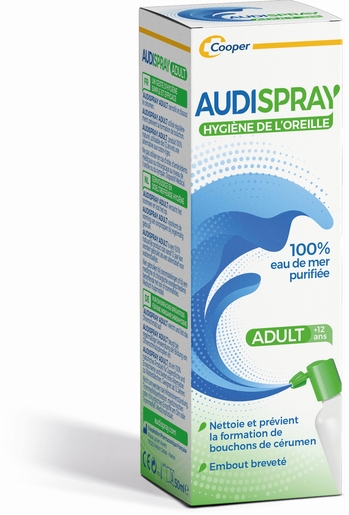 AUDISPRAY Adulte hygiène de l'oreille 50 ml - Pharma-Médicaments.com
