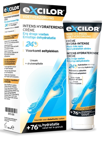 Excilor Hydra-Intensief Crème Voetverzorging 125 ml | Droge voeten