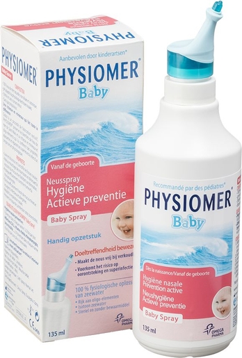 Physiomer Baby Spray Nasal Hygiène Nasale Prévention Active 135ml | Nos Best-sellers