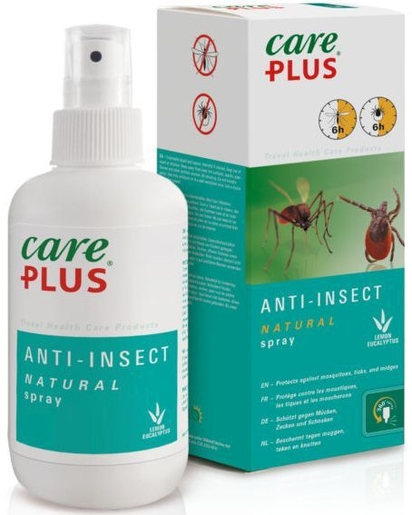Care Plus Anti-Insect Natural Spray 200ml | Anti-moustiques - Insectes - Répulsifs 