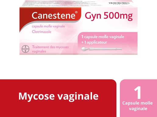 Canestene Gyn 500mg Capsule Molle Vaginale + Applicateur | Mycoses - Champignons