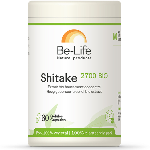 Be Life Shiitake 2700 Bio 60 Capsules | Conditie - Energie