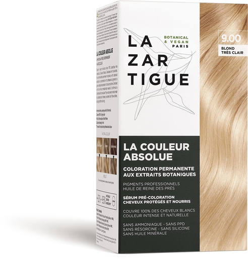 Lazartigue Couleur Absolue 9.00 Blond Tres Clair | Kleuringen
