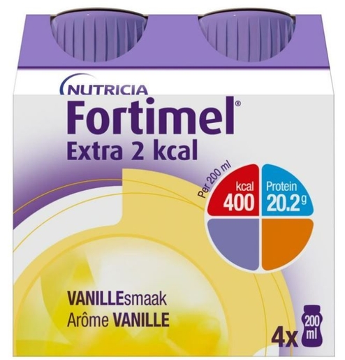 Fortimel Extra 2 Kcal Vanille 4x200ml | Nutrition